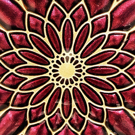 RED & GOLD ABSTRACT