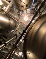 FLUIDIZED BED INCINERATOR - WORMS EYE VIEW