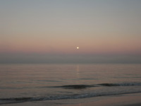 MOONSET  OVER GULF OF MEXICO 1