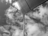 ST. LOUIS ARCH ABSTRACT 2 B&W
