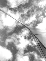 ST. LOUIS ARCH ABSTRACT B&W